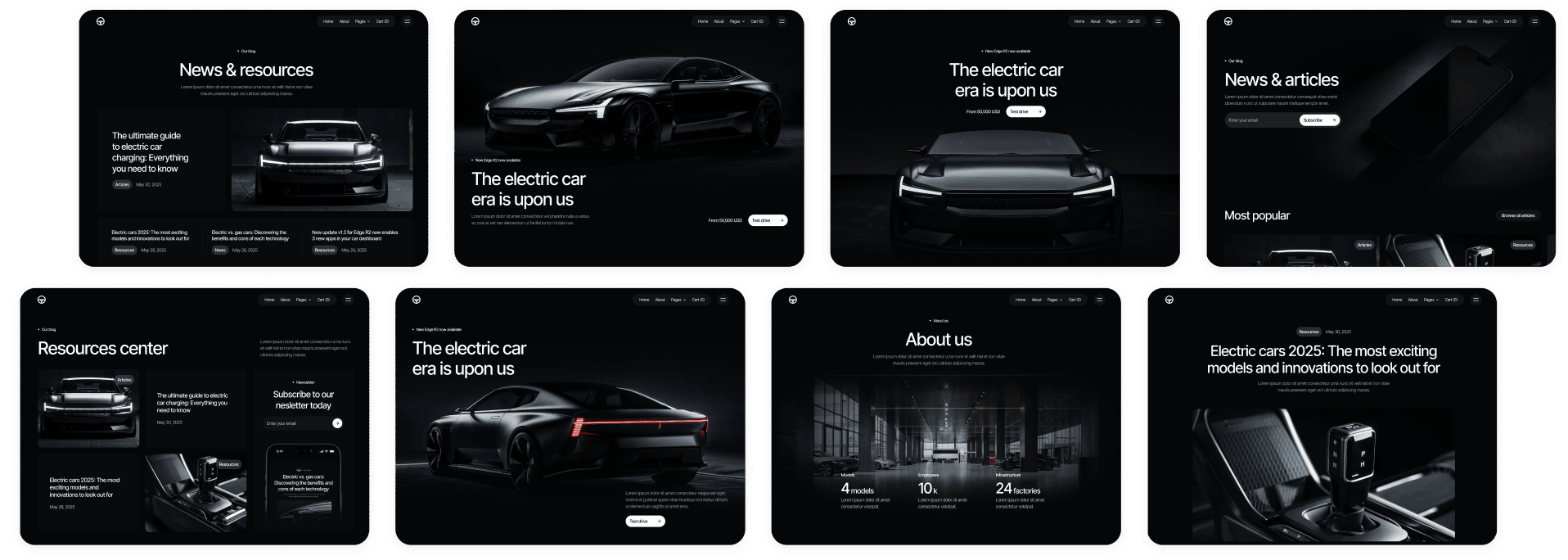 Motorflow - Template Banner - Automotive Webflow Template | BRIX Templates

