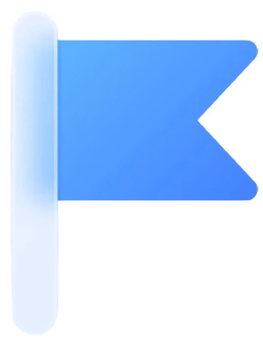 Icon Flagge – Meilensteine der KI-Roadmap