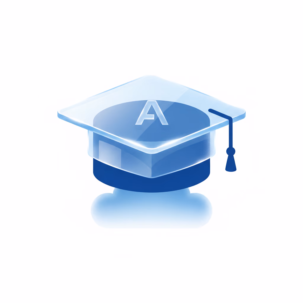 Absolventenhut-Icon – Teilnahmebestätigung