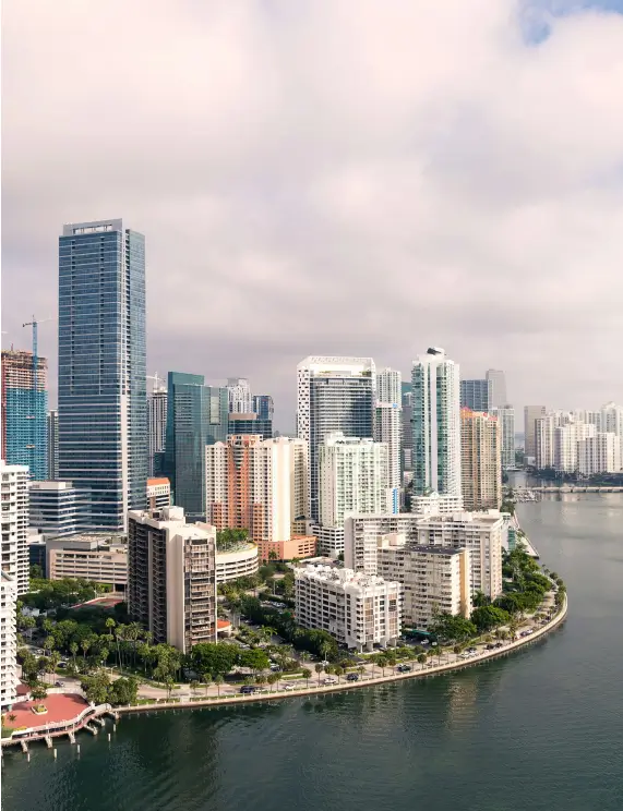 Wide view of Miami