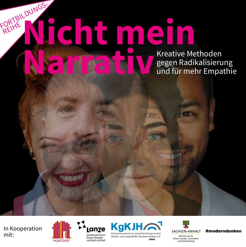Titelmotiv der Fortbildungsreihe "Nicht mein Narrativ"