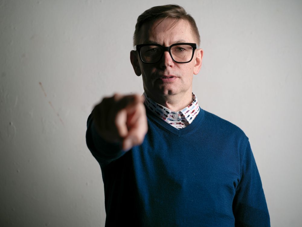 Porträt von Adam Gusowski. 