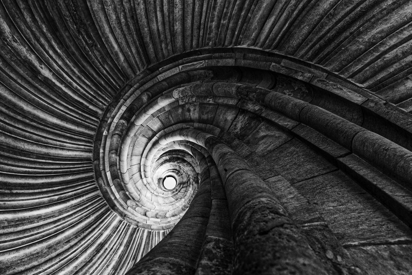 Foto einer Wendeltreppe