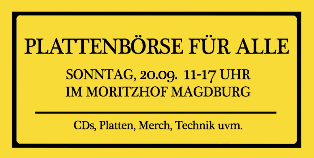 Es ist ein Fach voller Platten abgebildet und zwei Hände, die in diesem Fach die Platten durchsuchen.