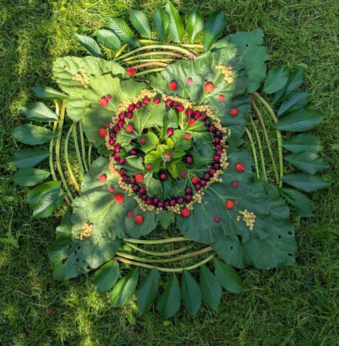 Kunstwerk aus Naturmaterialien