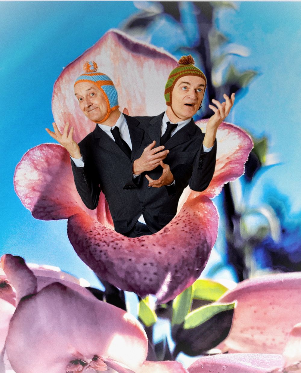 Ulan und Bator sind mit einer Blume verwachsen 