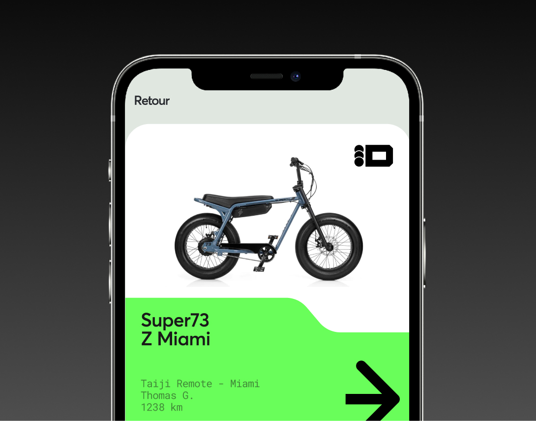 Carte iD dans le mode OFF Bike