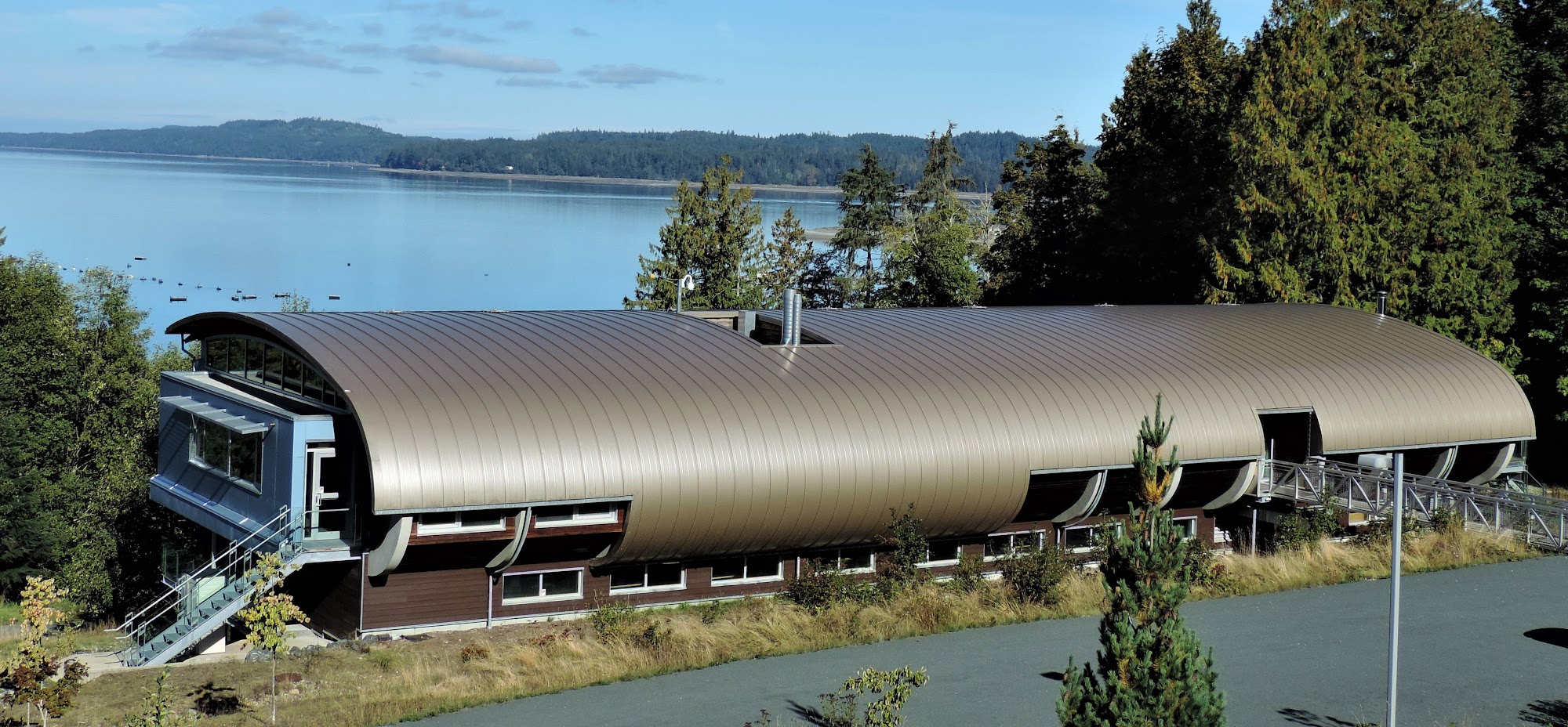 VIU Shellfish Research Centre — completed roof by Nelson Roofing (photo 2)