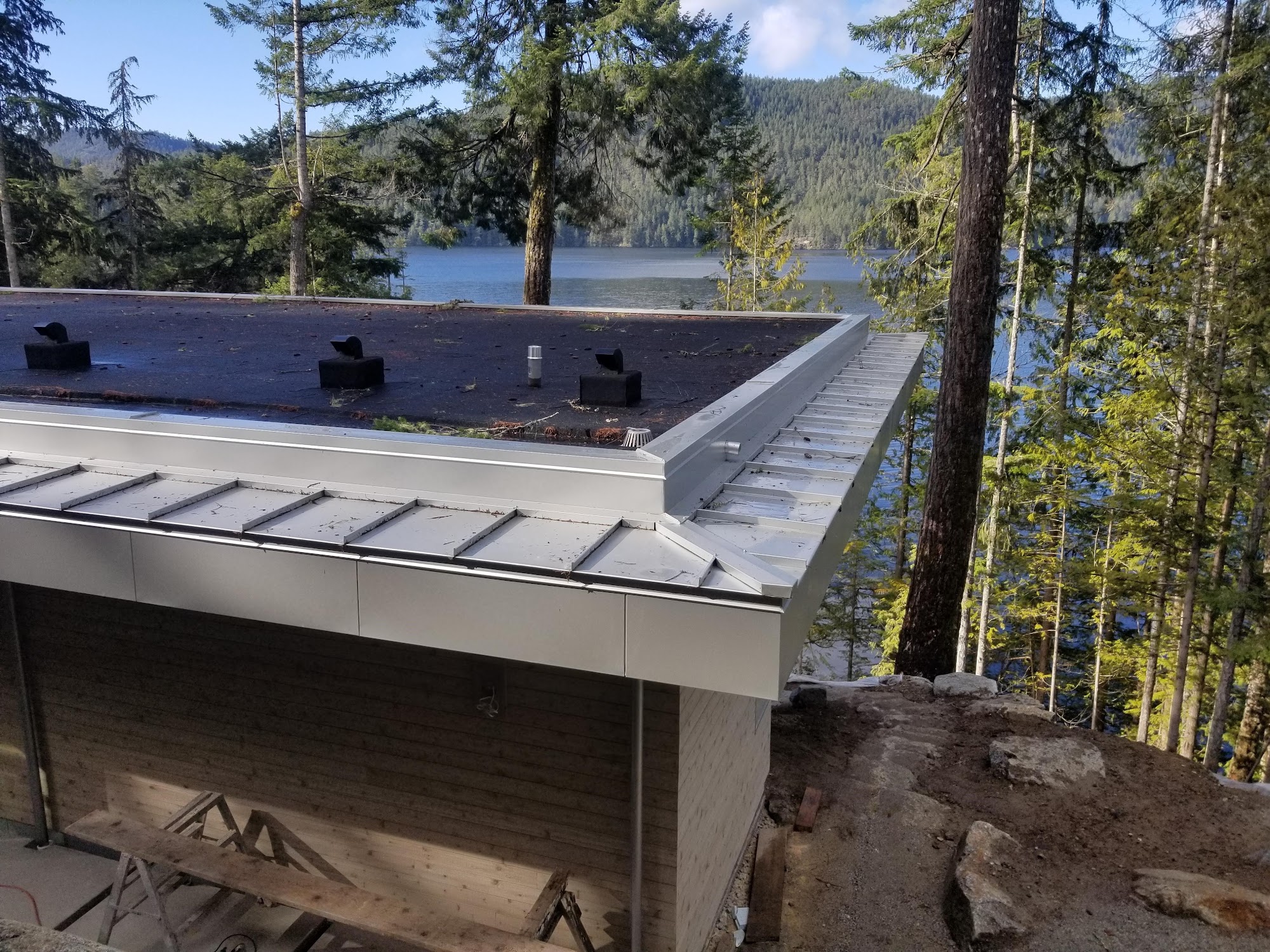 Sechelt Residence — roof installation in progress by Nelson Roofing (photo 2)