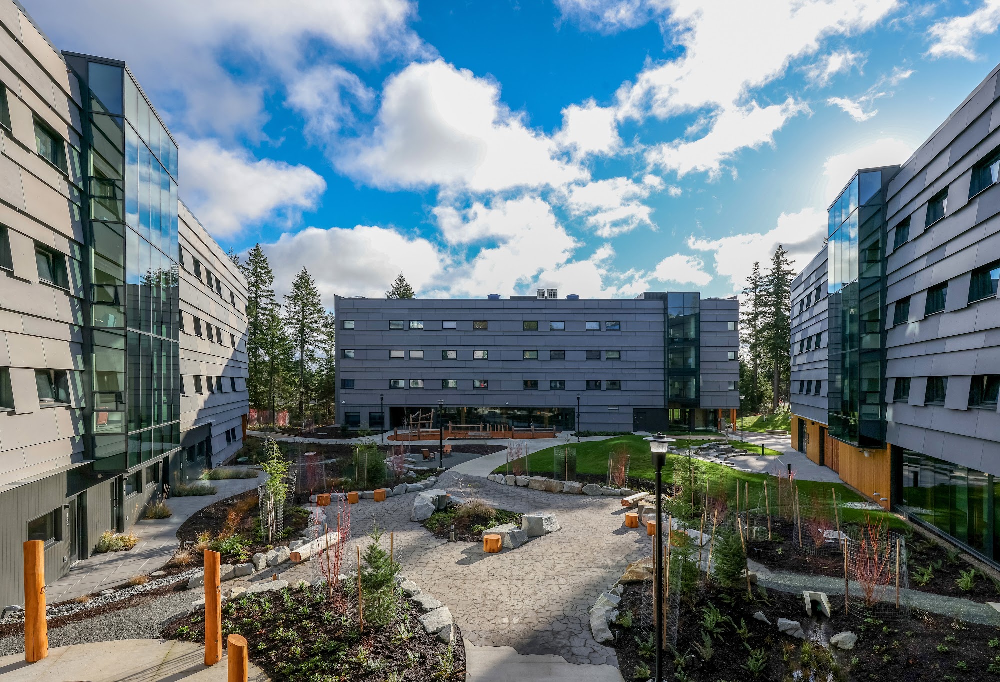 North Island College Student Housing — completed sheet-metal cladding by Nelson Roofing (photo 7)