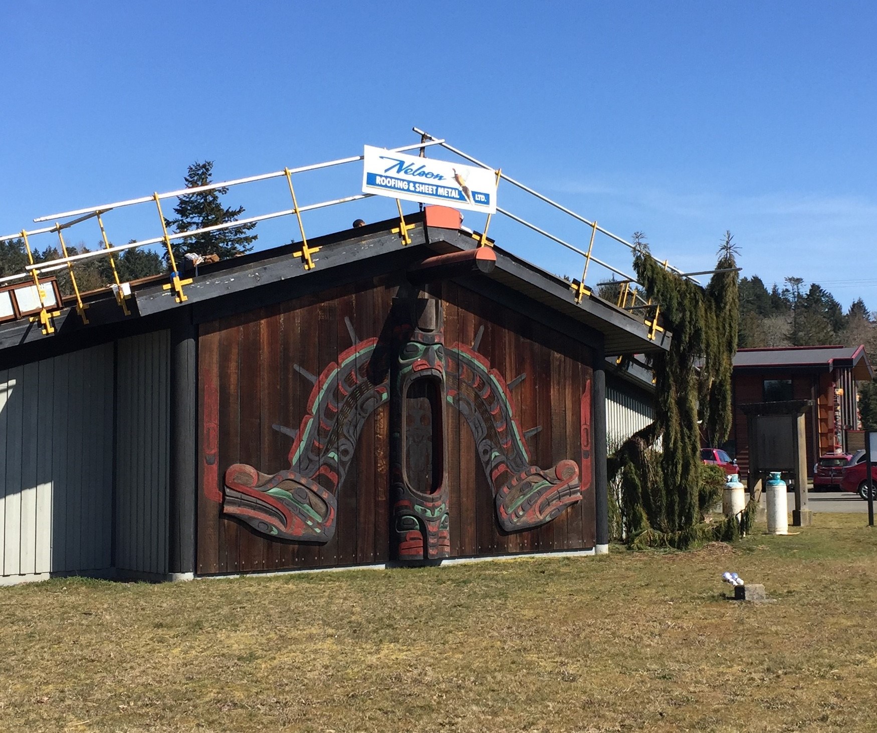 Nelson Roofing shares real work on two First Nations projects: I-Hos Gallery and Discovery Harbour Shopping Centre.