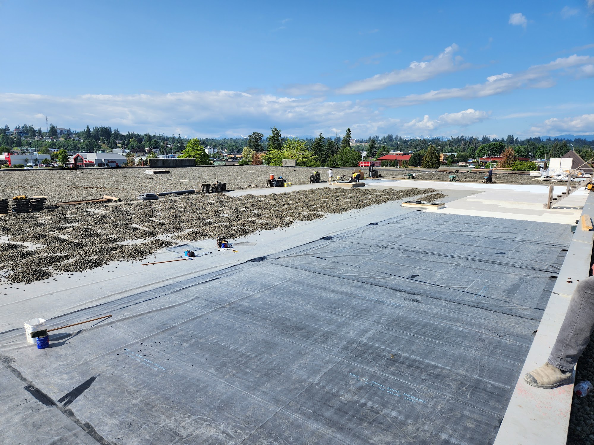 Discovery Harbour Shopping Centre — roof installation in progress by Nelson Roofing (photo 3)