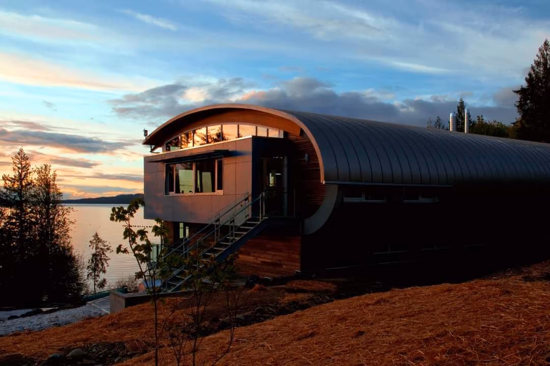 VIU Shellfish Research Centre — roof installation in progress by Nelson Roofing (photo 1)