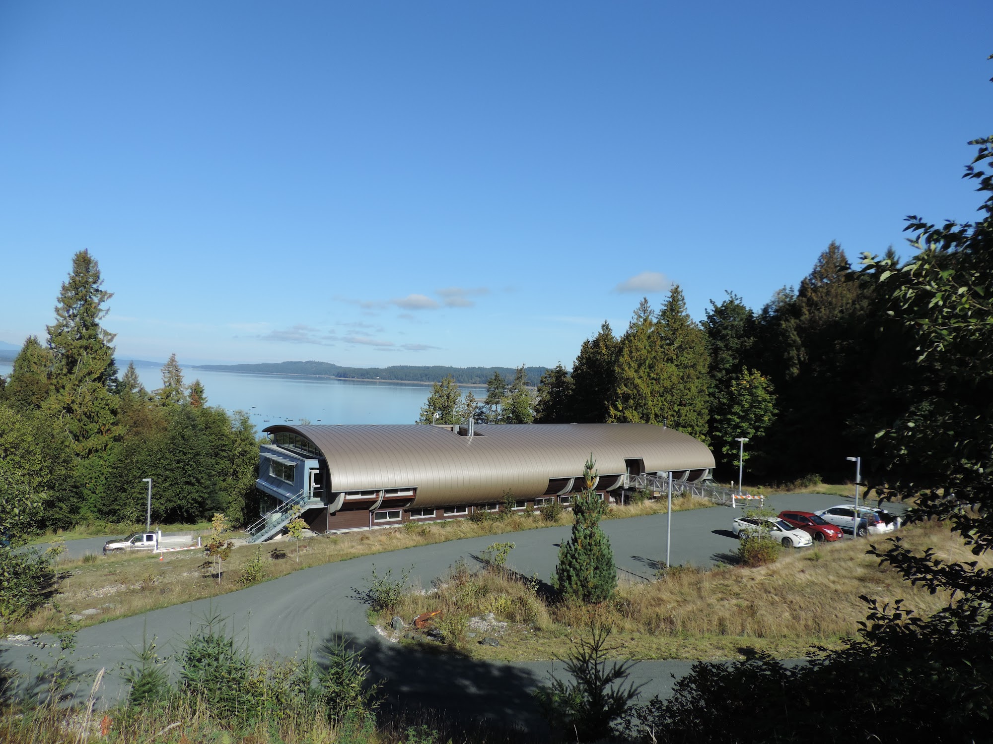 Award-winning 13,200-square-foot metal roof and cladding for VIU's Shellfish Research Centre.