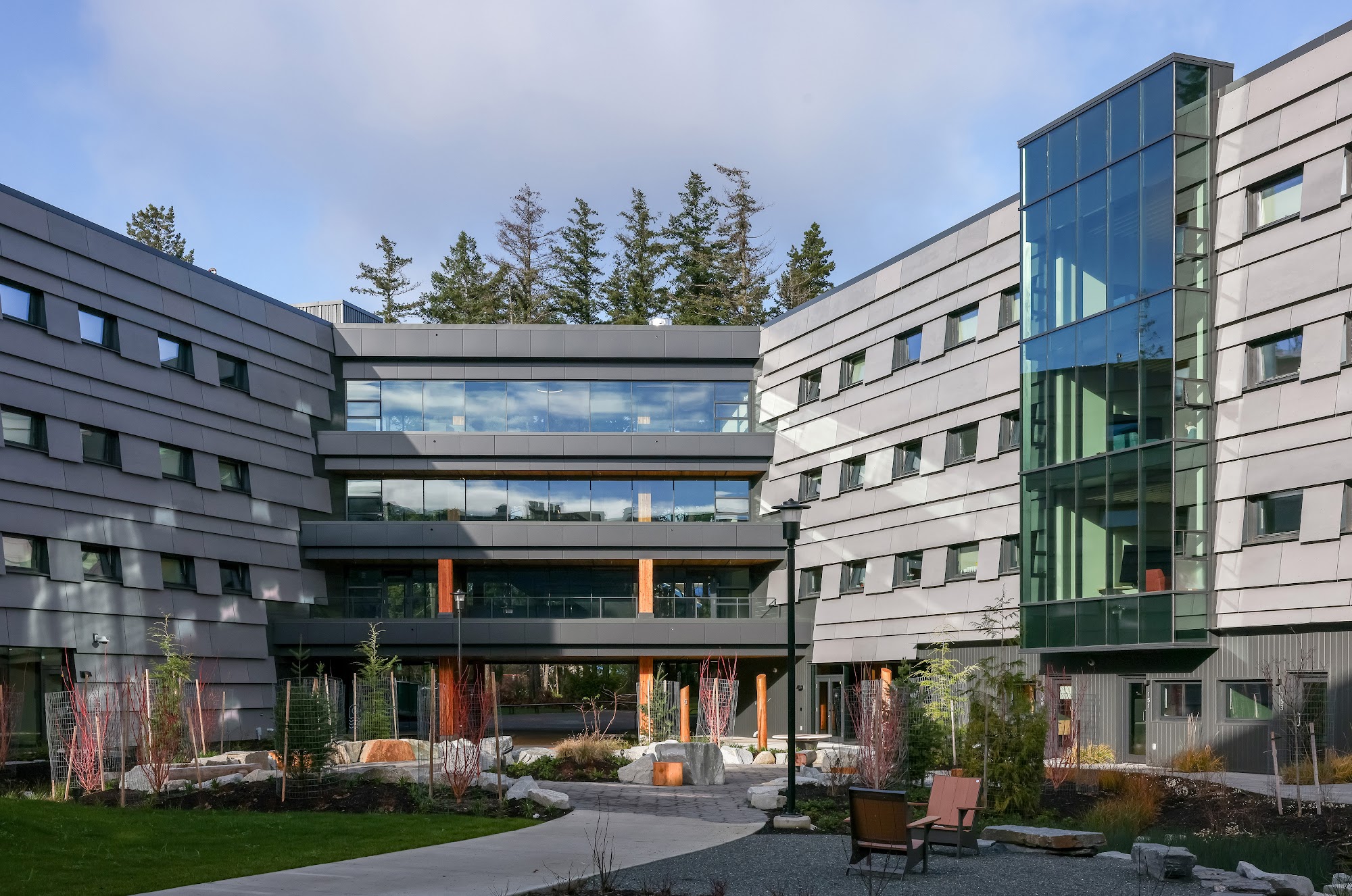 North Island College Student Housing — completed sheet-metal cladding by Nelson Roofing (photo 9)