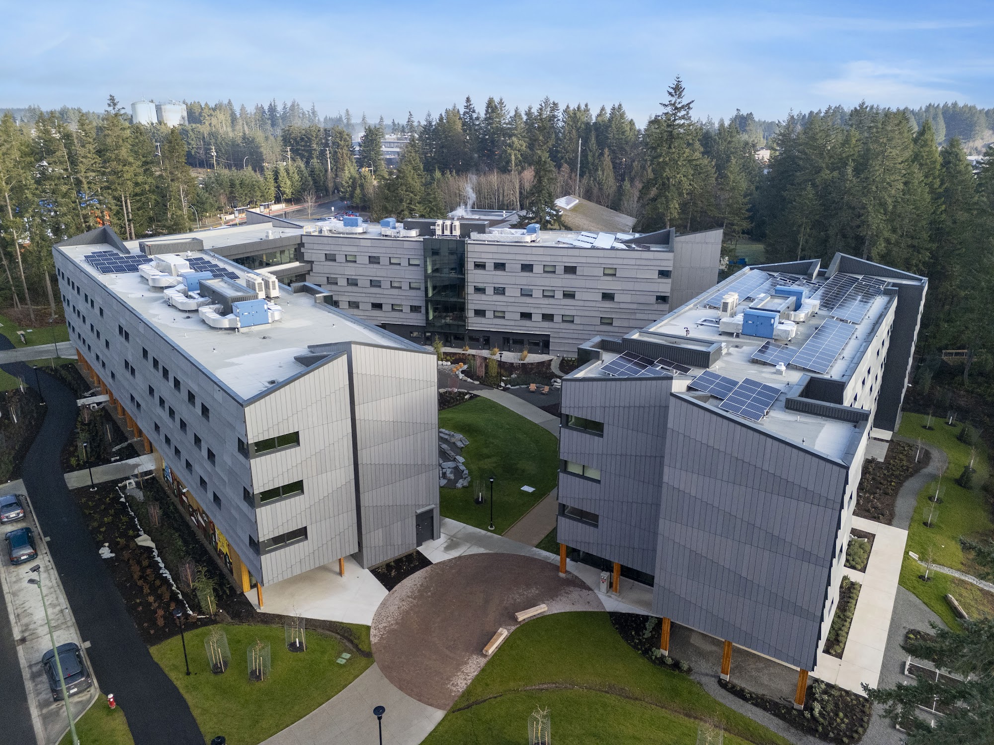 North Island College Student Housing — completed sheet-metal cladding by Nelson Roofing (photo 14)