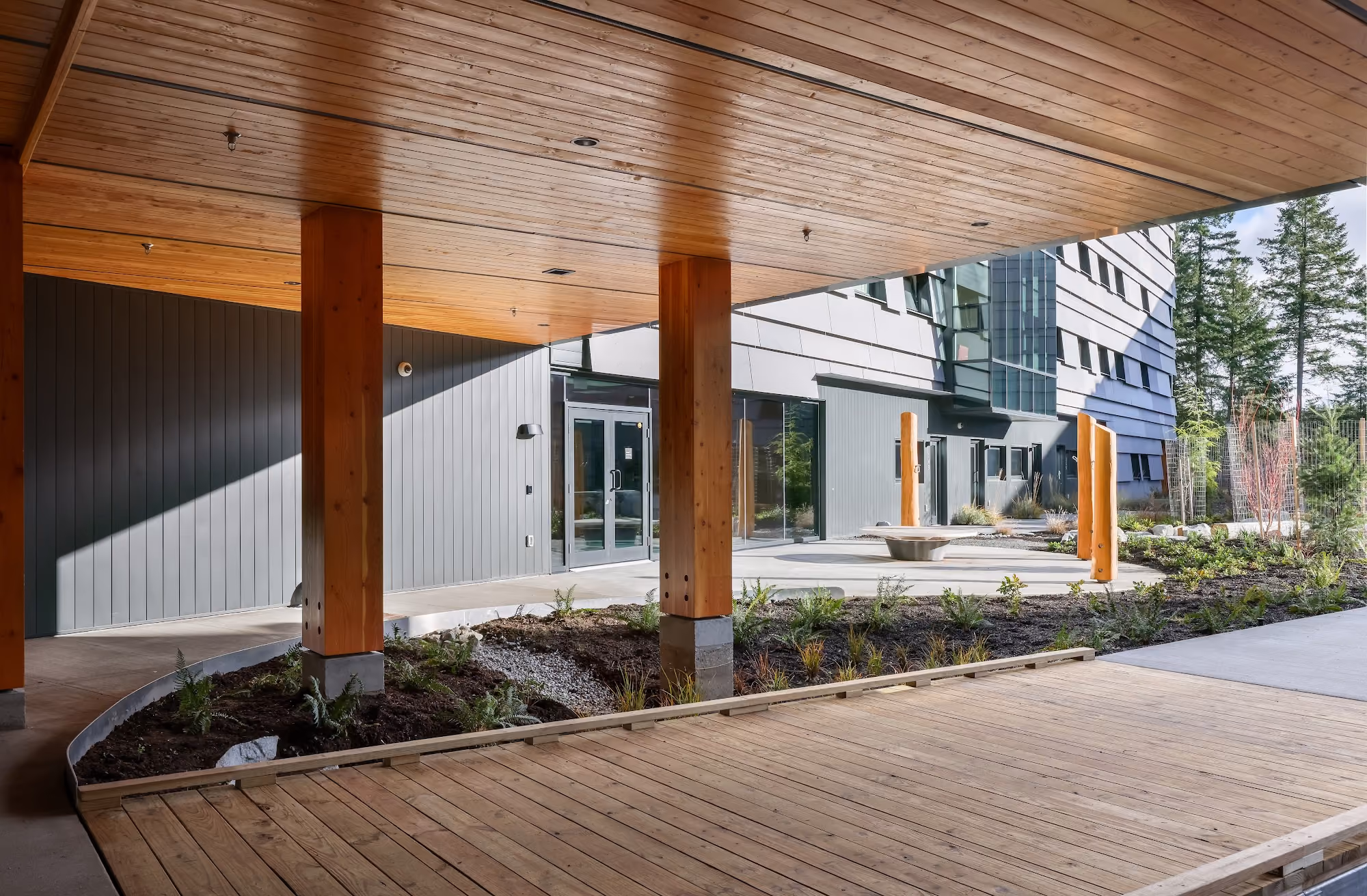 North Island College Student Housing — completed sheet-metal cladding by Nelson Roofing (photo 11)