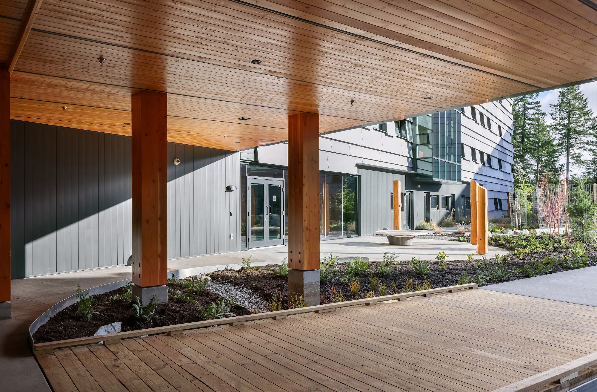 North Island College Student Housing — completed sheet-metal cladding by Nelson Roofing (photo 11)
