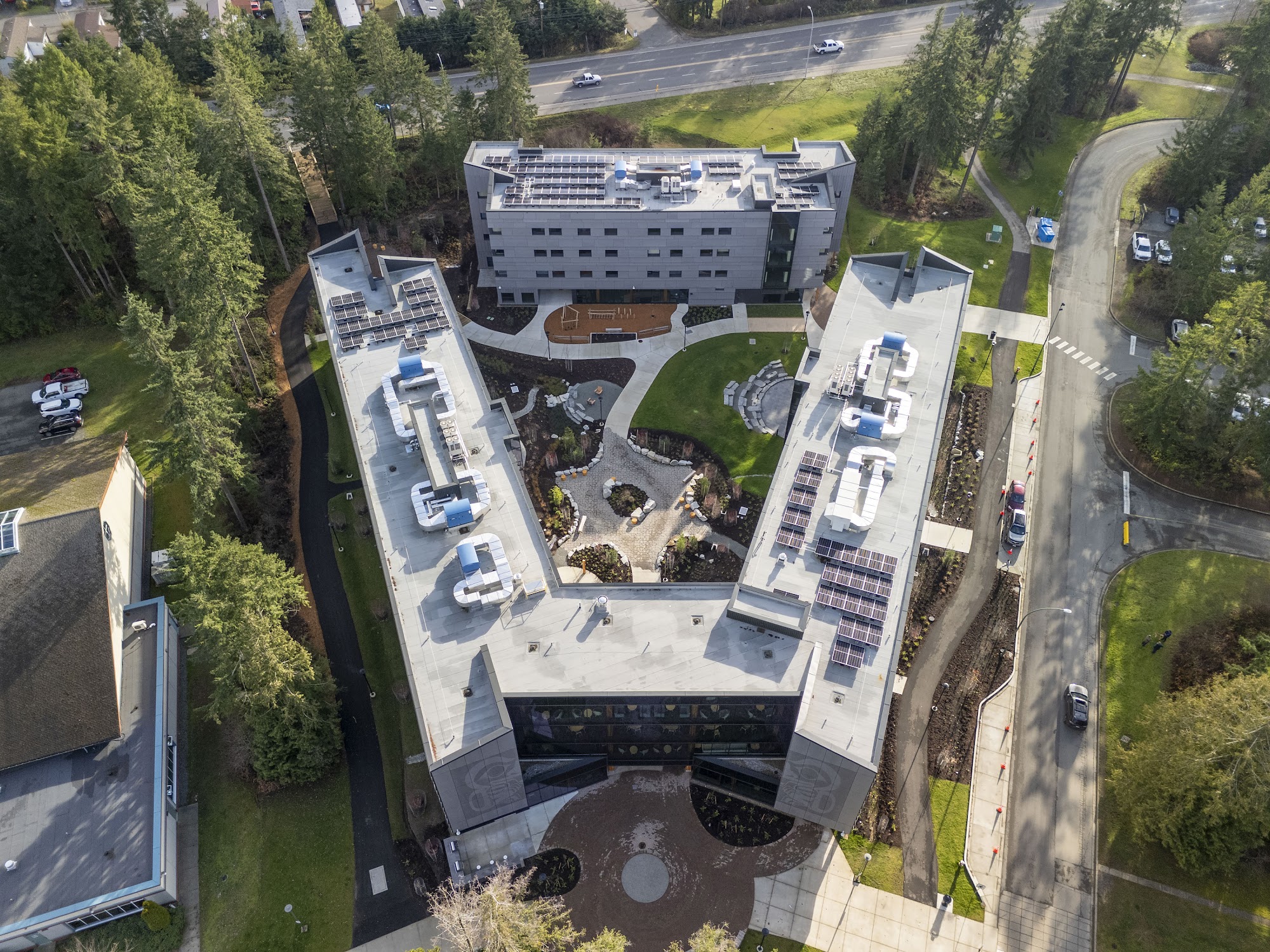 North Island College Student Housing — completed sheet-metal cladding by Nelson Roofing (photo 13)