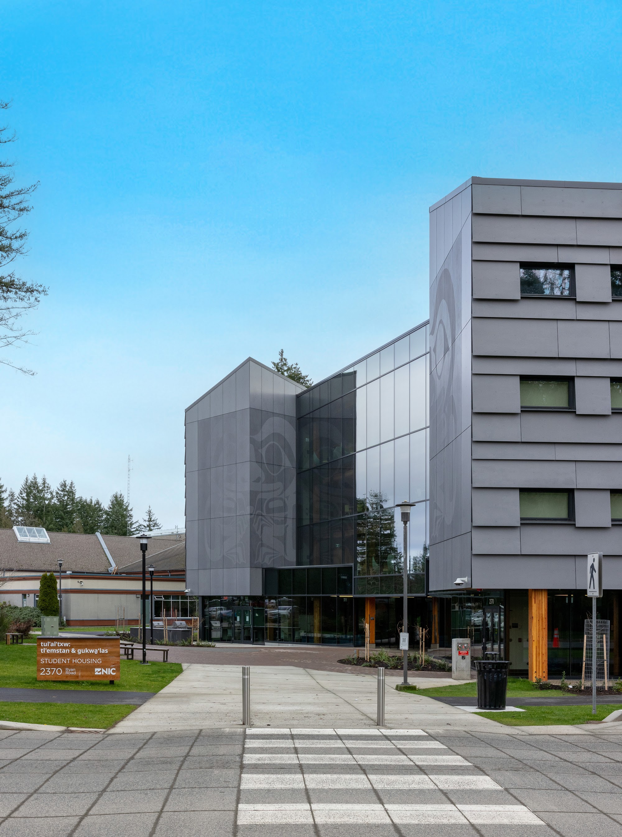North Island College Student Housing — sheet-metal cladding by Nelson Roofing & Sheet Metal Ltd.