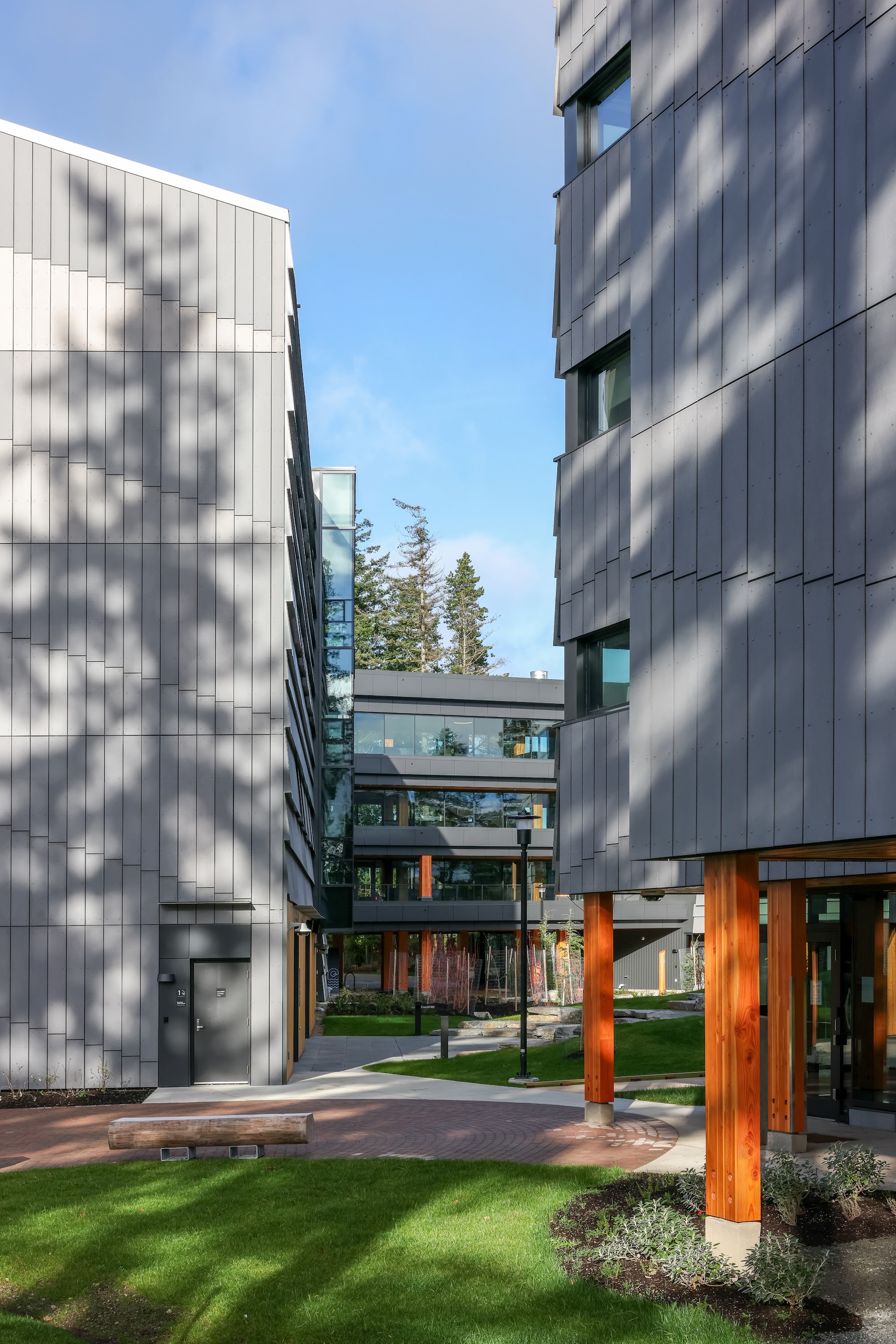 North Island College Student Housing — completed sheet-metal cladding by Nelson Roofing (photo 8)