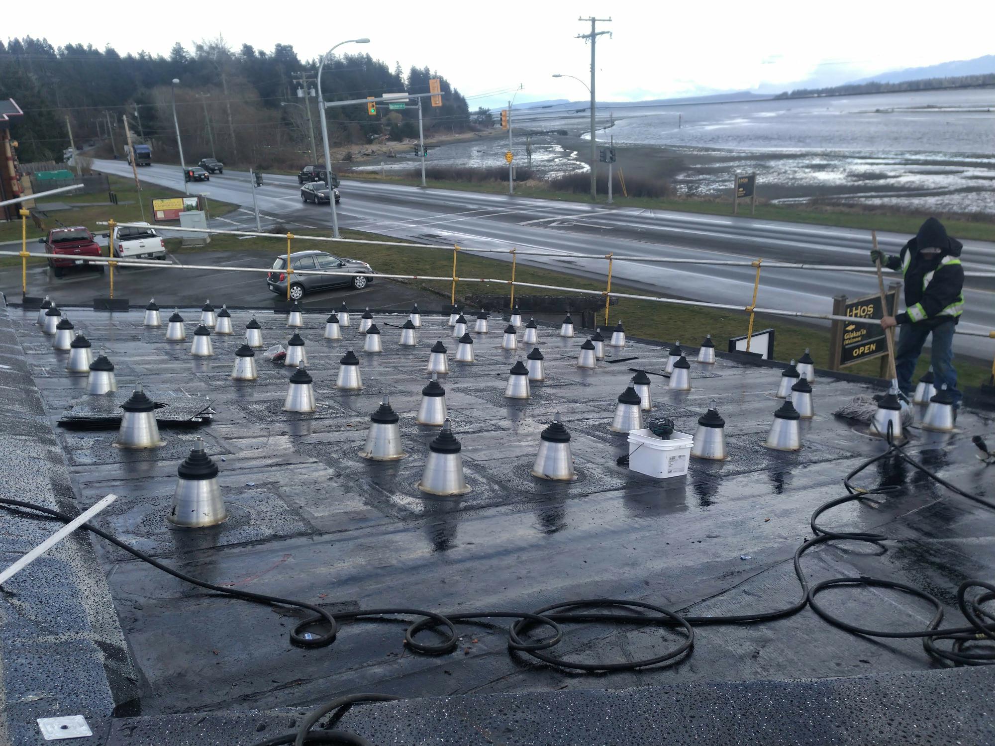 I-Hos Gallery — roof installation in progress by Nelson Roofing (photo 1)