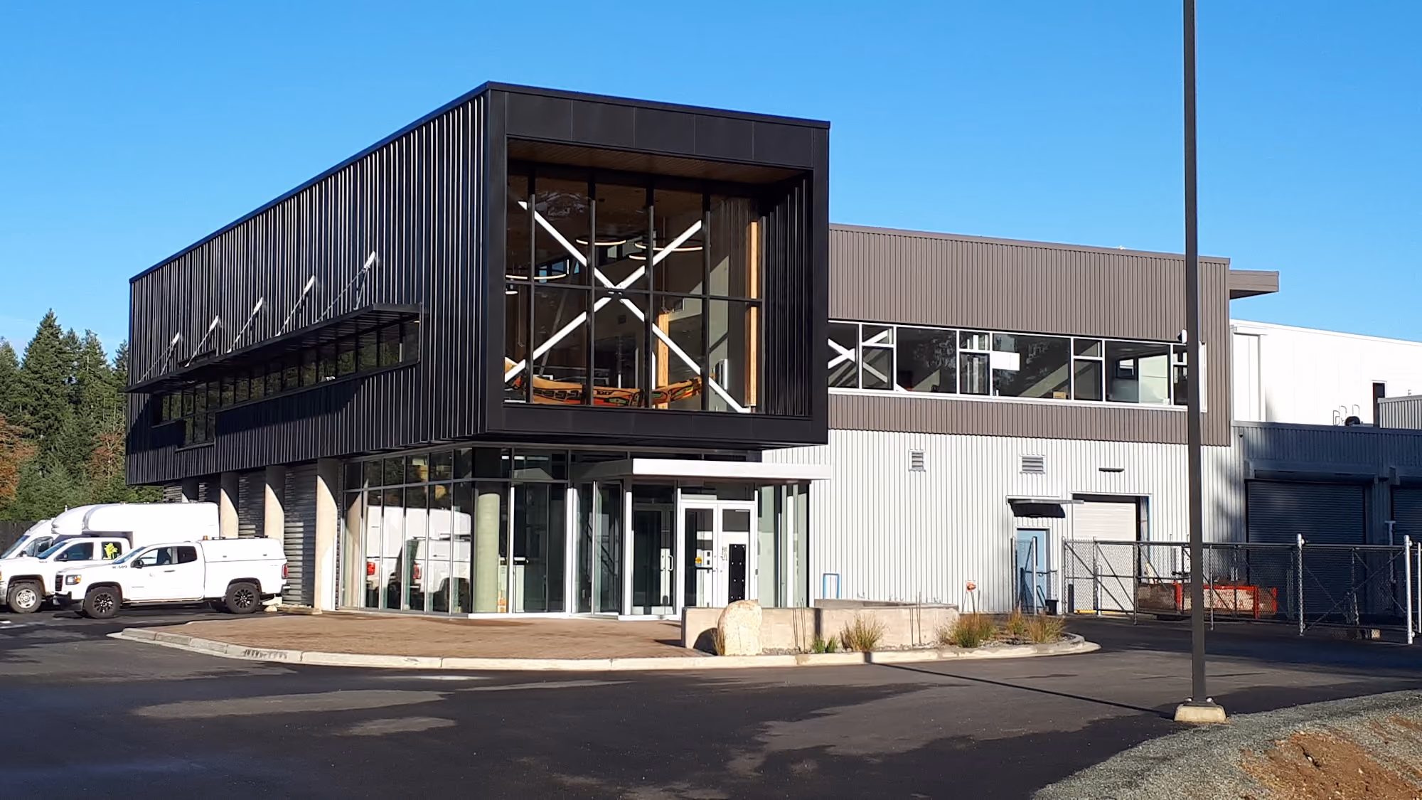 Comox Valley Regional District Water Treatment — completed roof by Nelson Roofing (photo 1)