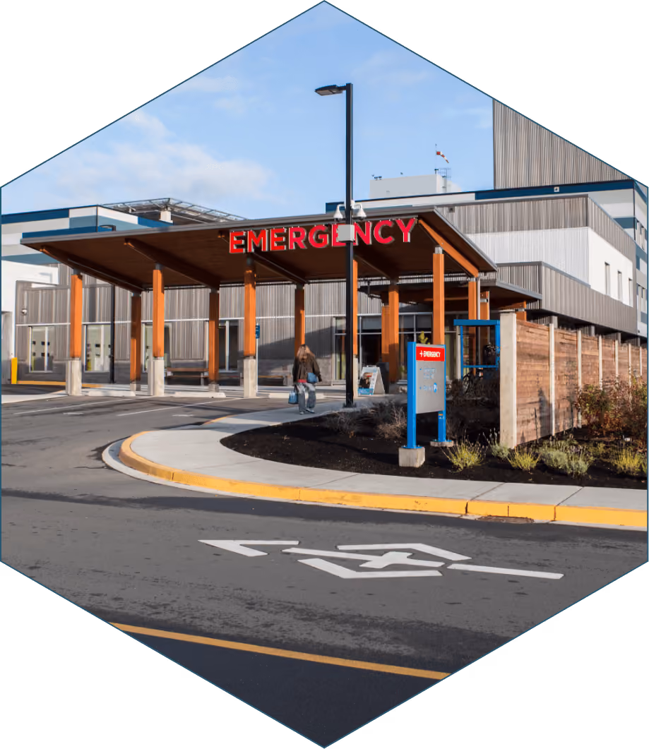 348,000-square-foot roof replacement for the new Campbell River Hospital.