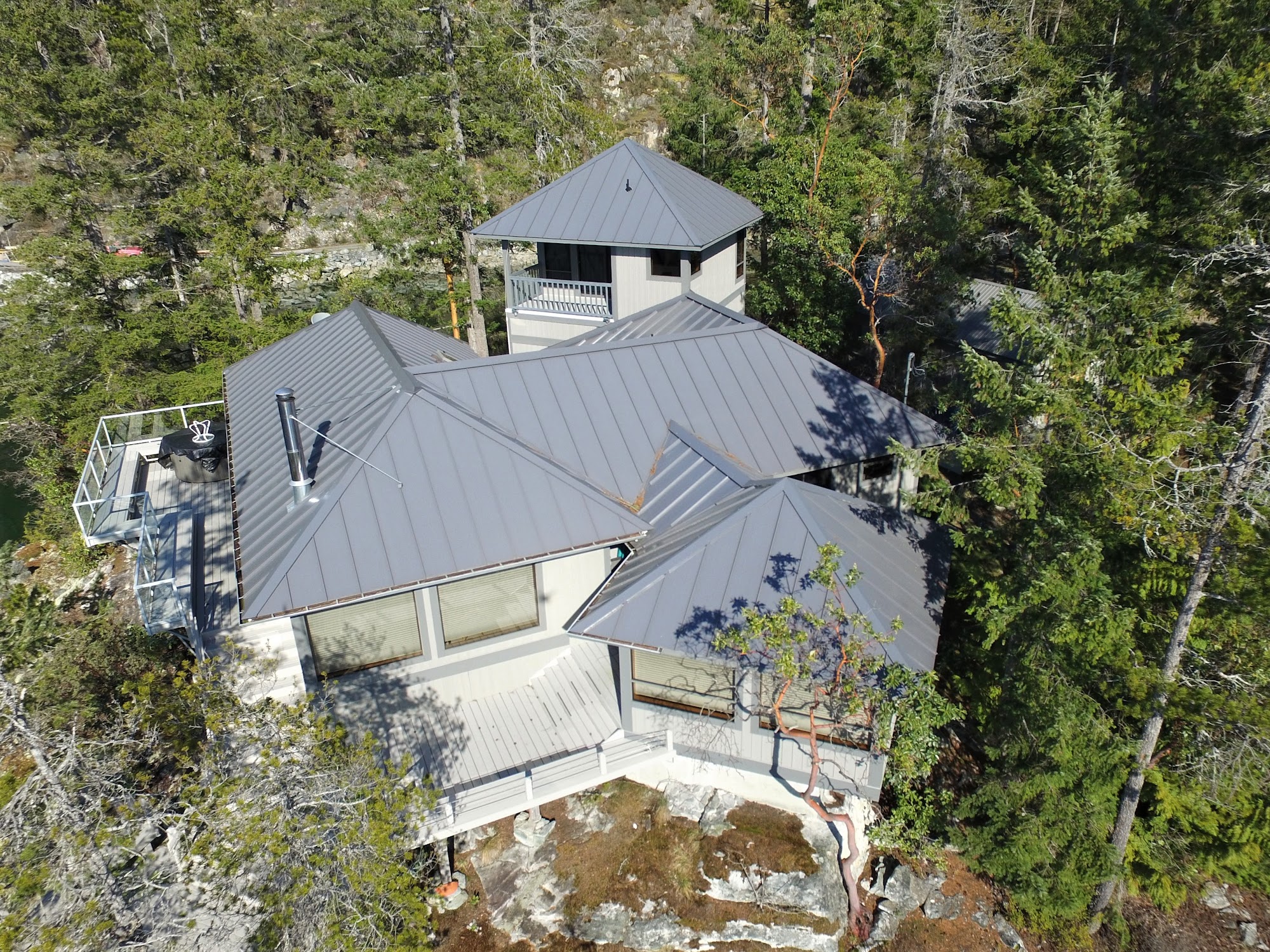 Bliss Landing Residence — roofing and sheet metal by Nelson Roofing & Sheet Metal Ltd.