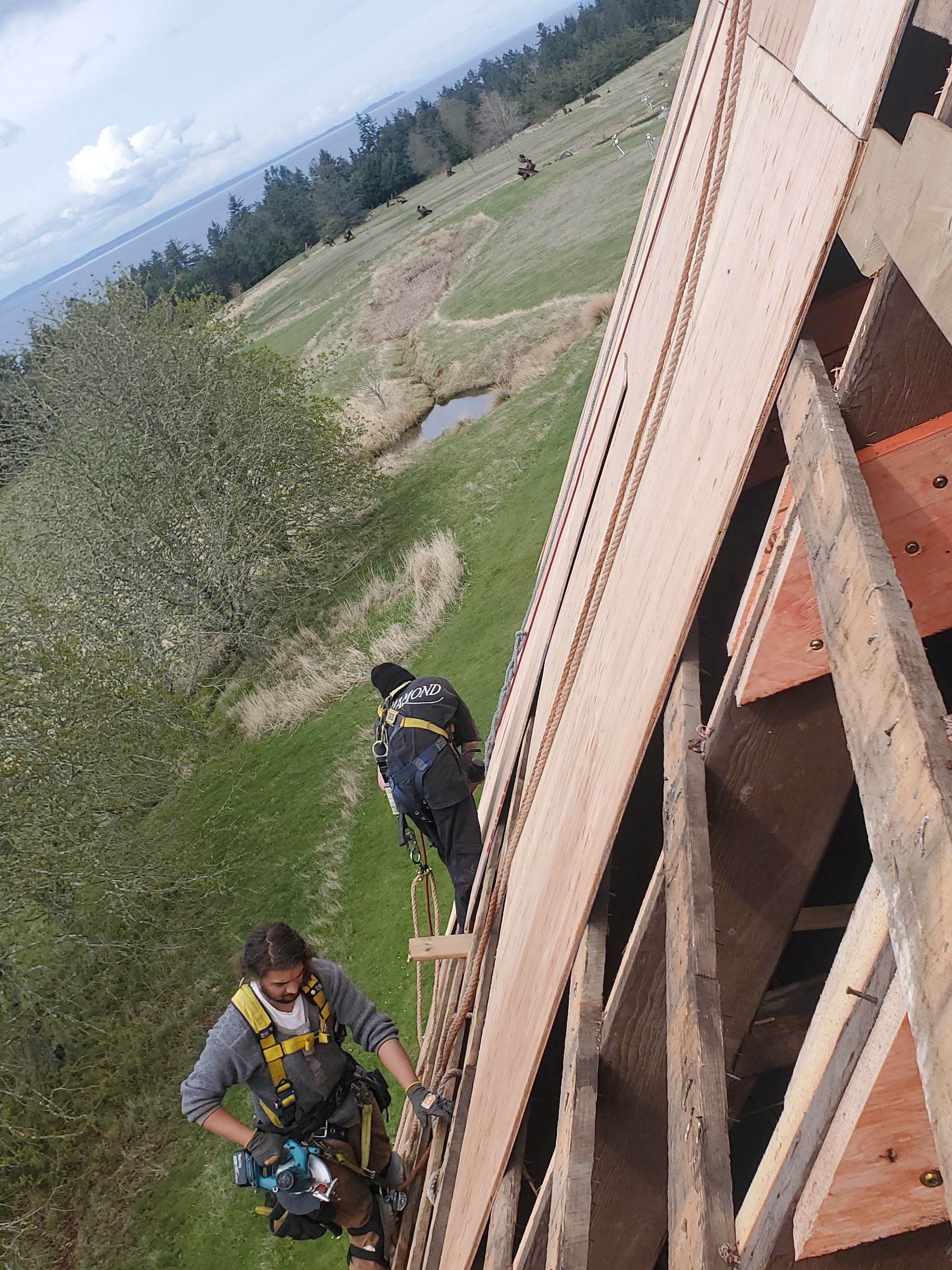 Jeffrey Rubinoff Sculpture Park — roof installation in progress by Nelson Roofing (photo 4)