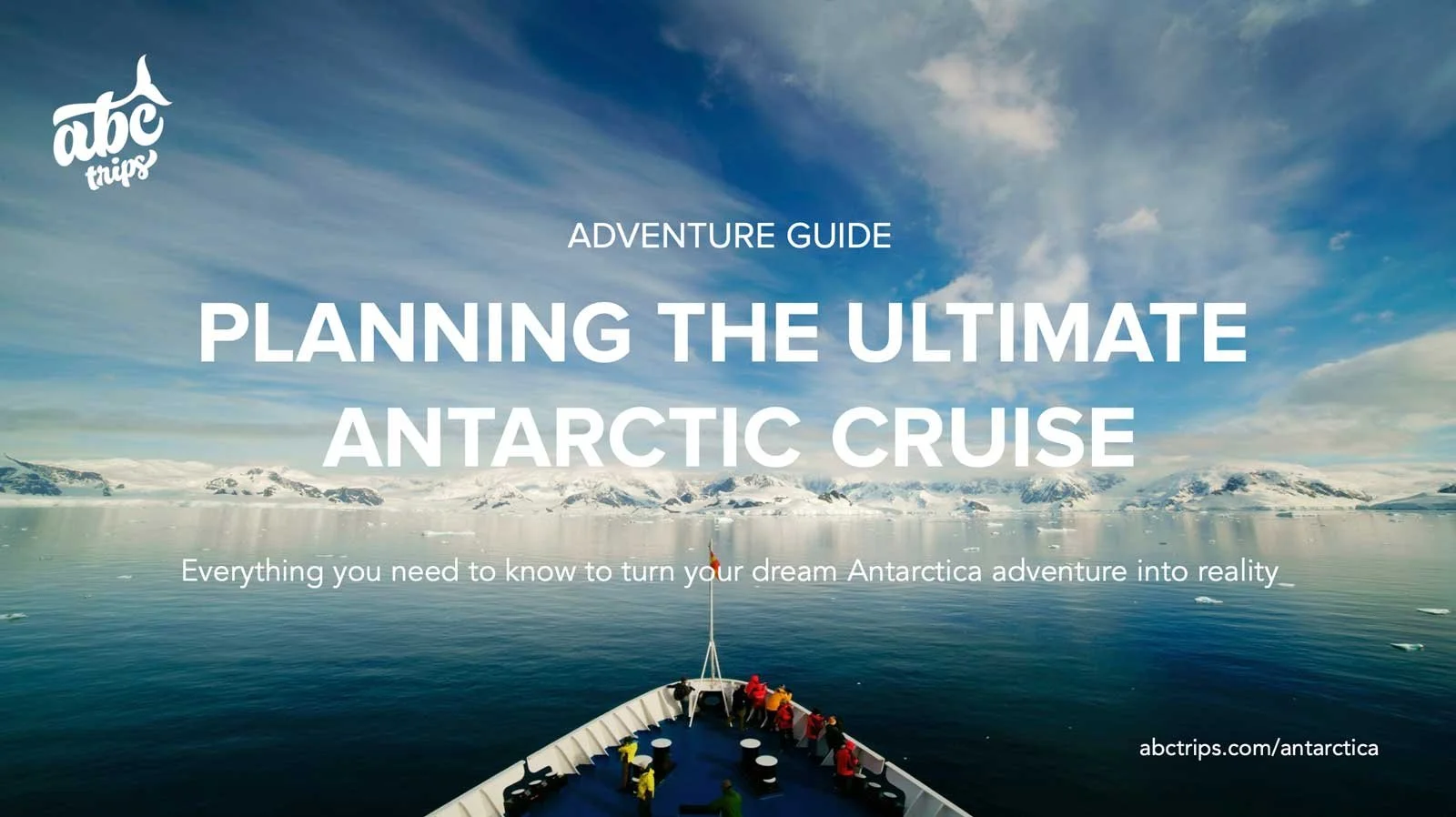 Cover page from the Antarctica Cruise Planning Guide