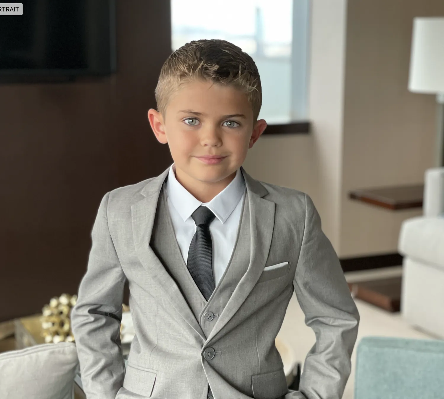 Colt Lockwood wearing a 3-piece suit