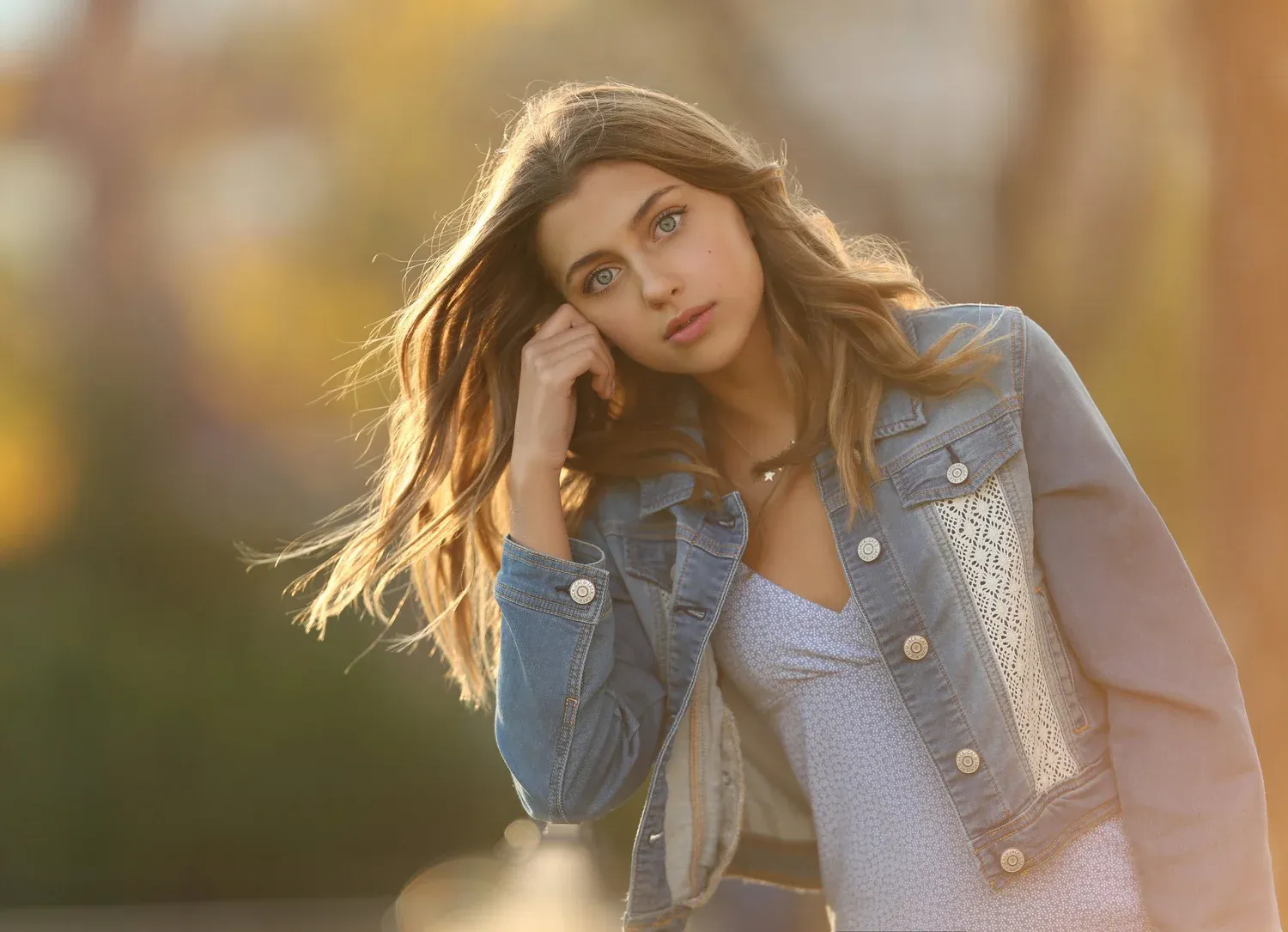 Reagan Lockwood posing in golden hour