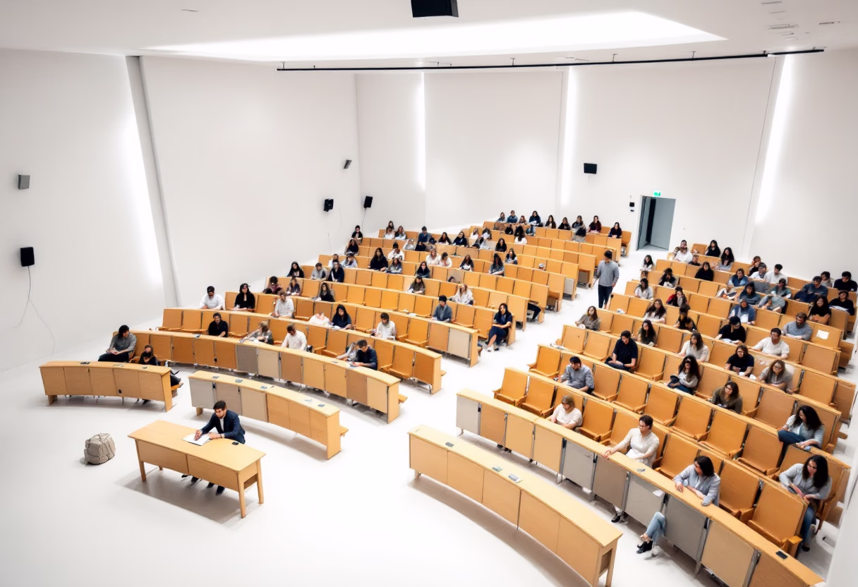 classroom setting (for a university)