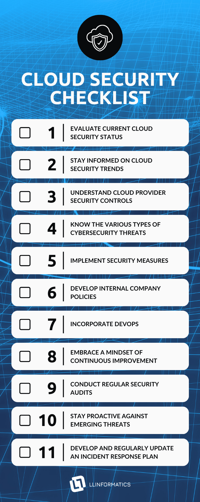 cloud security checklist