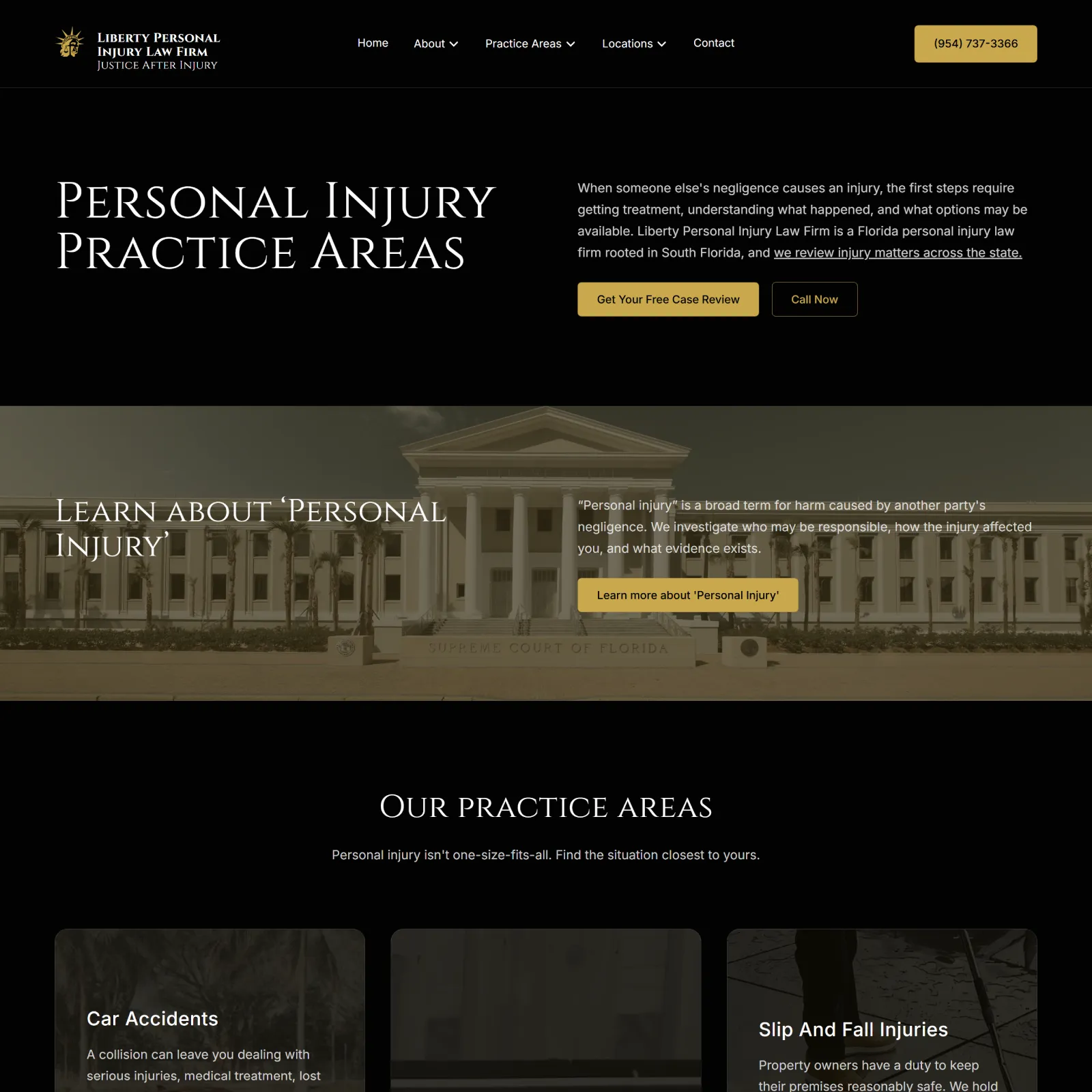 image of Liberty website Practice Areas hub