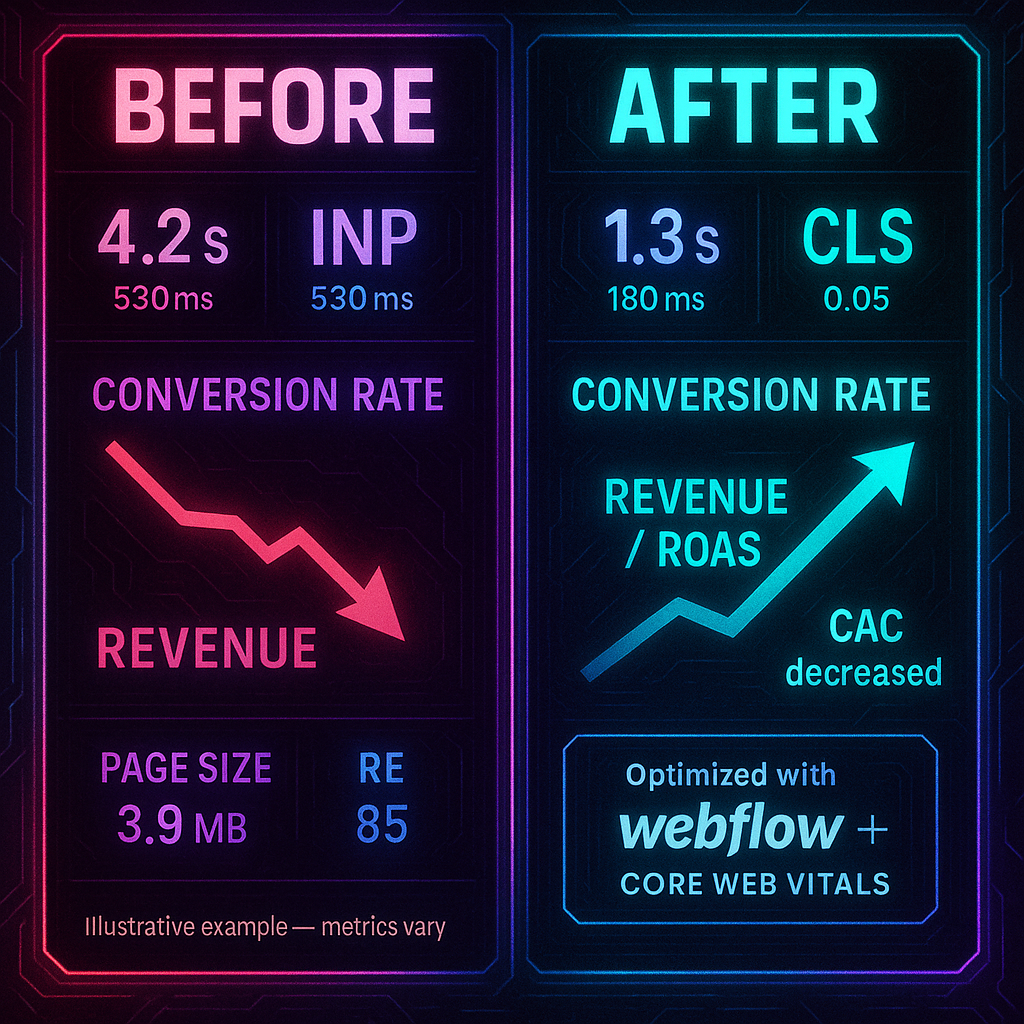 image of Real business results after website speed optimization