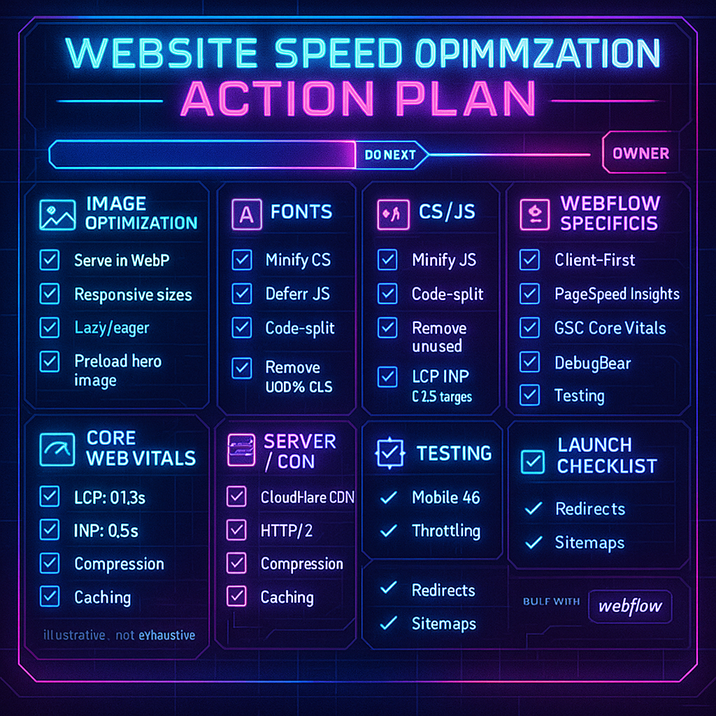 image of Website speed optimization action plan for business owners