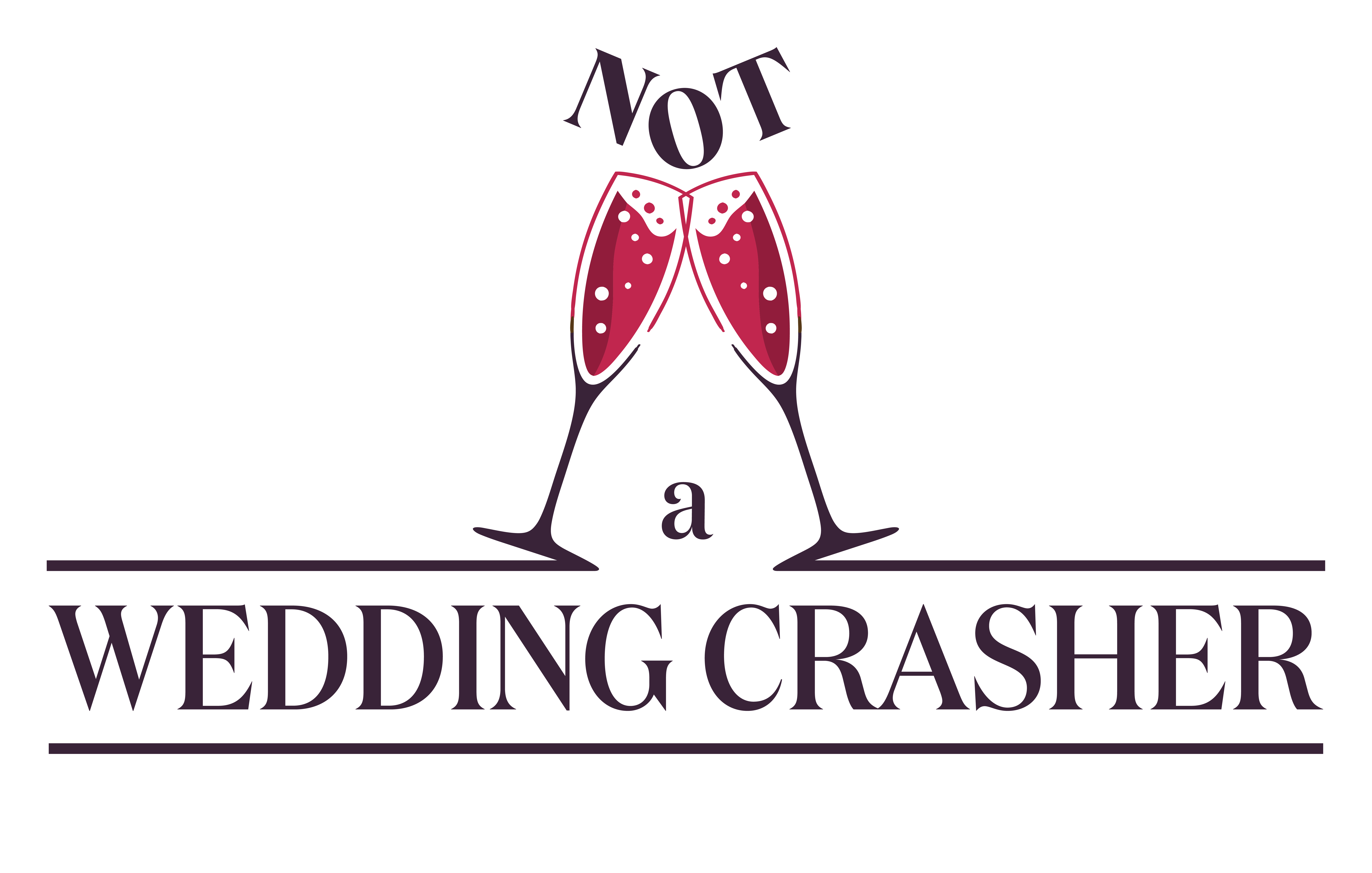 Not a wedding crasher logo