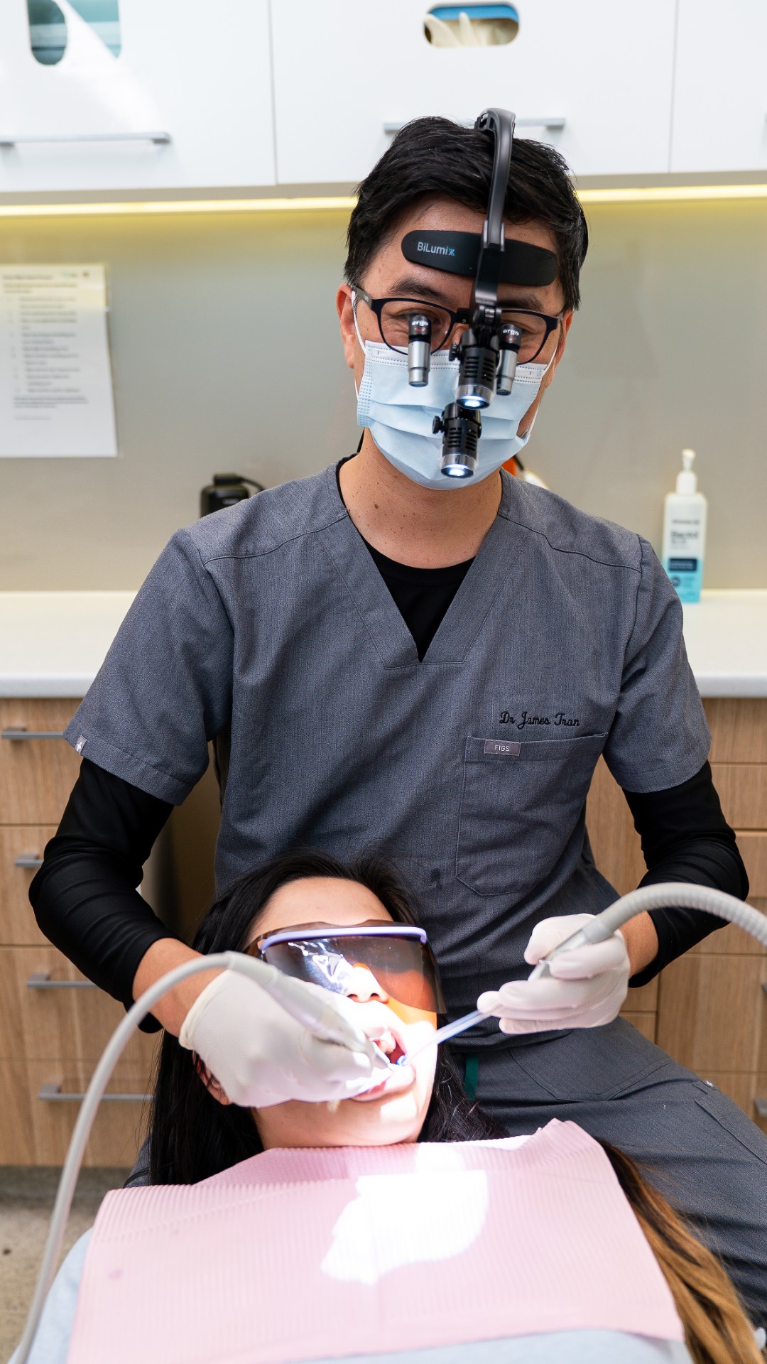 Dr James Tran in the Lumi Dental clinic