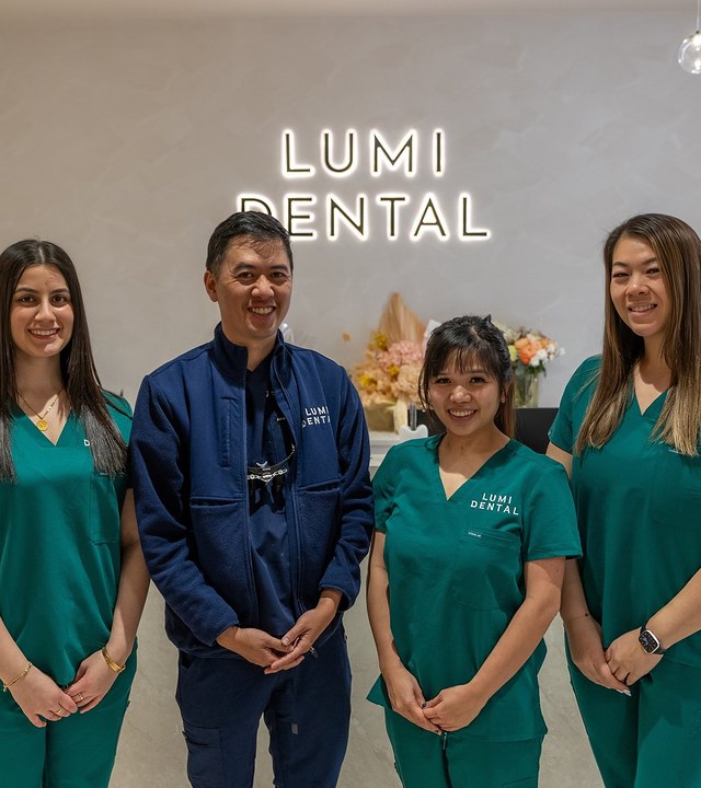 The Lumi Dental team at reception