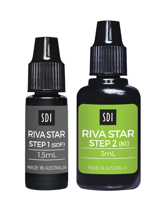 Riva Star two-step silver fluoride bottle kit by SDI