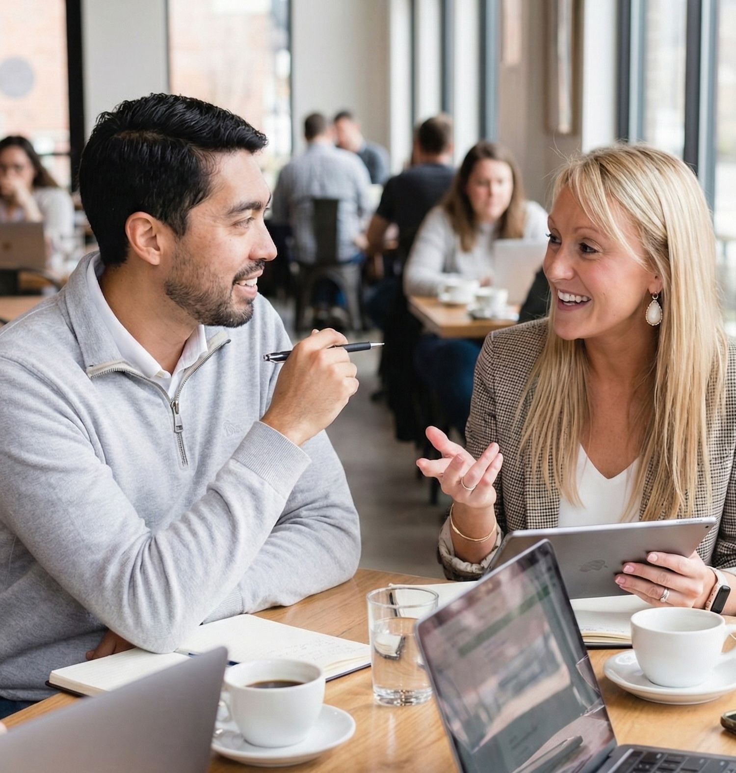 image of a coach consulting with a client