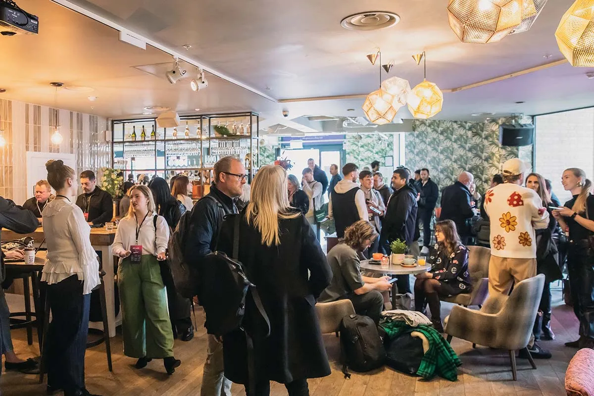 Delegates networking at the DTC Live Connect LDN conference in London