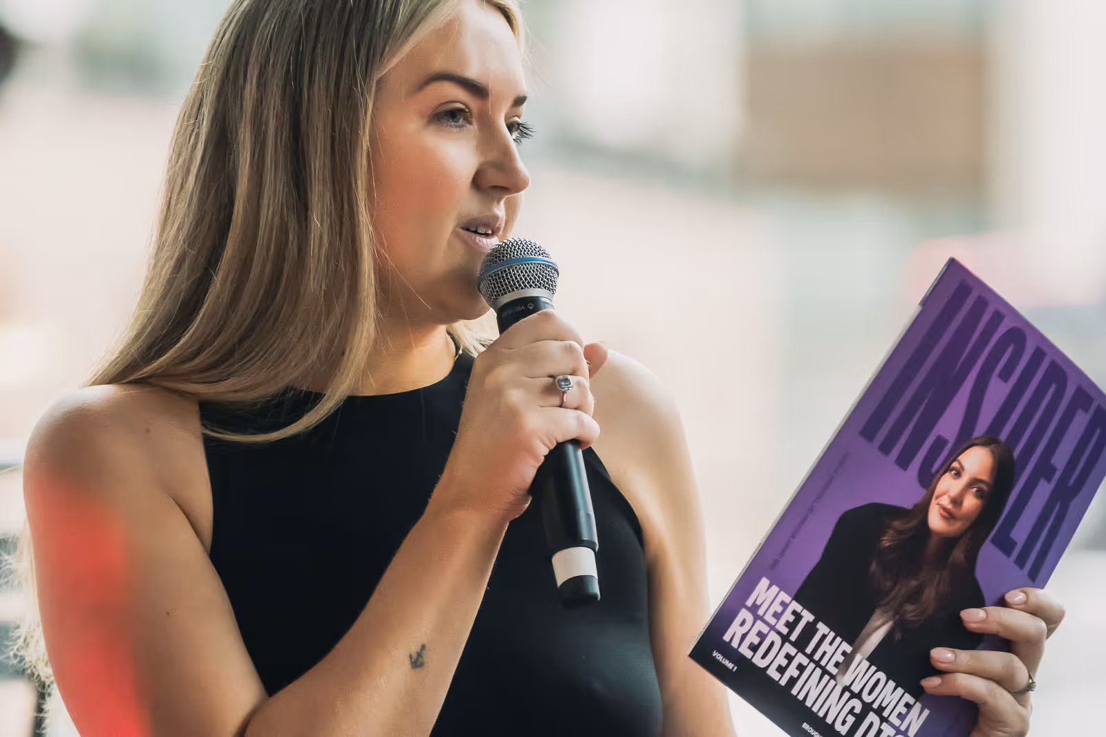 DTC Live's Rebecca Worsley with DTC Live Insider magazine