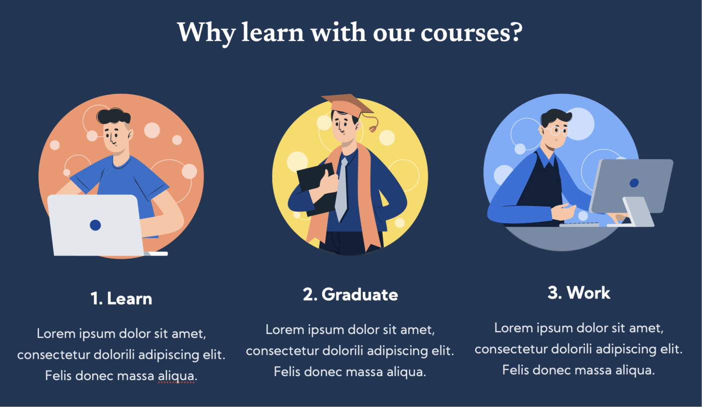 Icons And Graphics - Education X Webflow Template