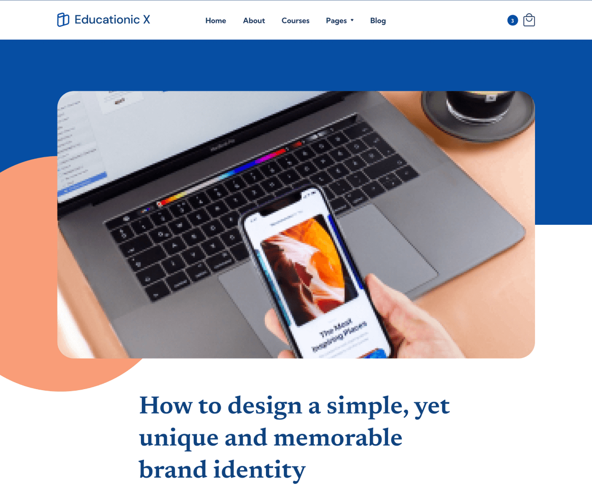 Educationic X - Blog Post page - Education Webflow Template