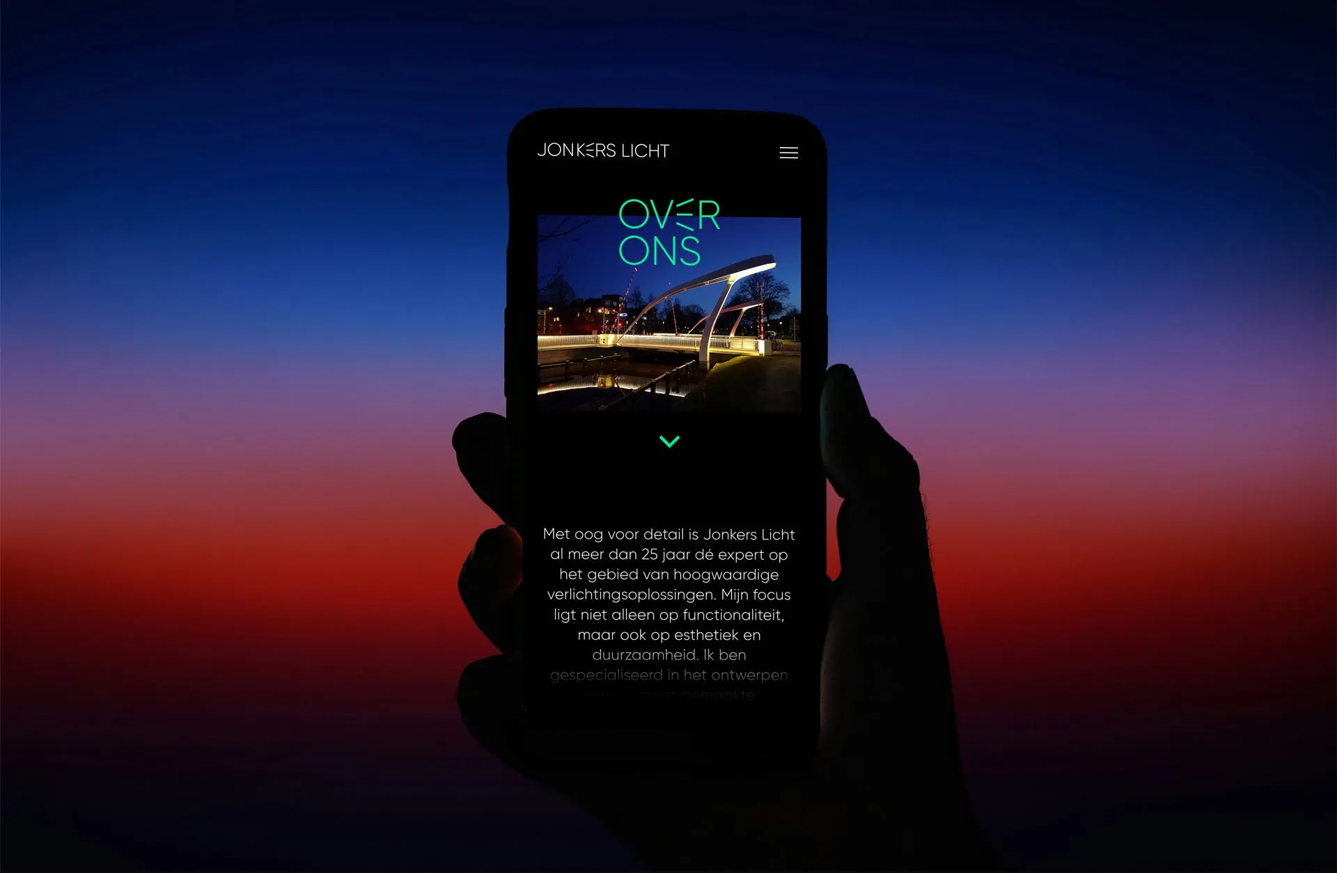 mobiele telefoon met website