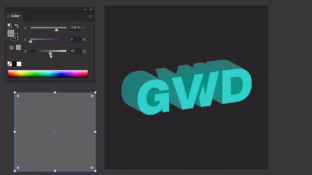 Representation of Brightness in Illustrator