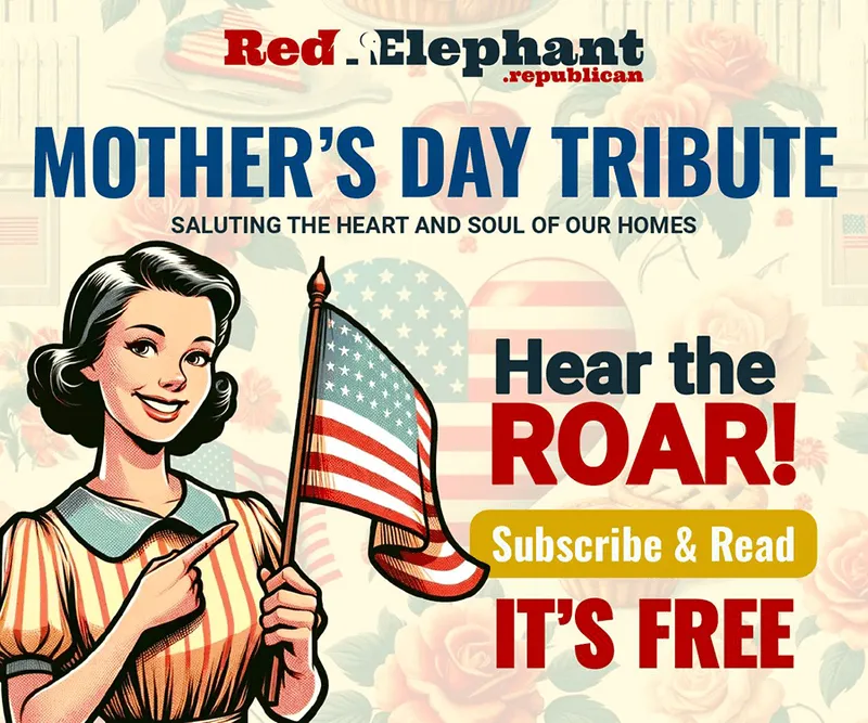 Red Elephant Mother's Day display advertisement